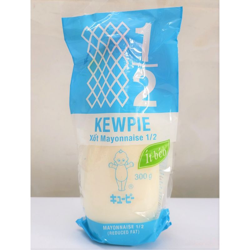 Dành Cho Eatclean-Xốt Mayonnaise 1/2 ít Béo Kewpie/Dịu Ngọt 300gr