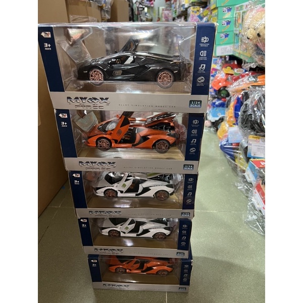 Xe mô hình sắt- xe đua thể thao tốc độ đóng mở cửa