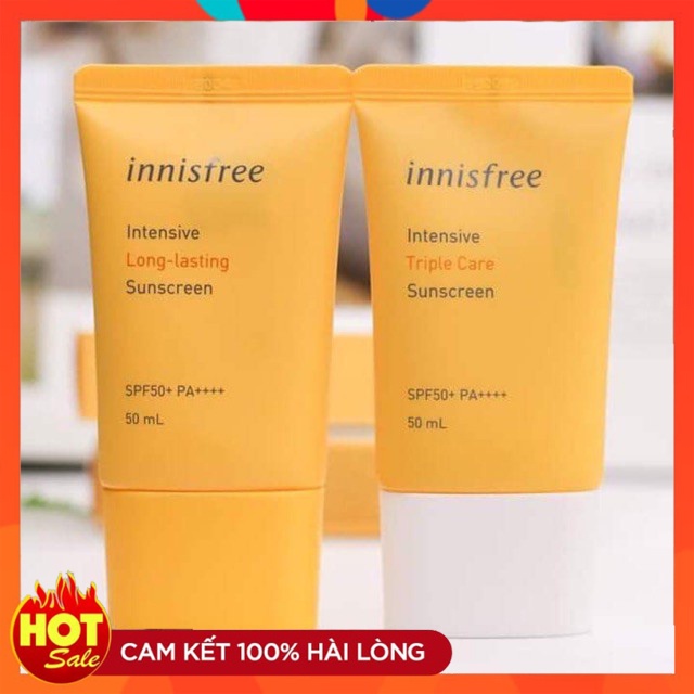 Kem chống nắng ⚡️𝑪𝒉𝒖𝒂̂̉𝒏 𝑪𝒉𝒊́𝒏𝒉 𝑯𝒂̃𝒏𝒈 ⚡️ lâu trôi Innisfree SPF50+ Pa++++ 50ml- Version 2021