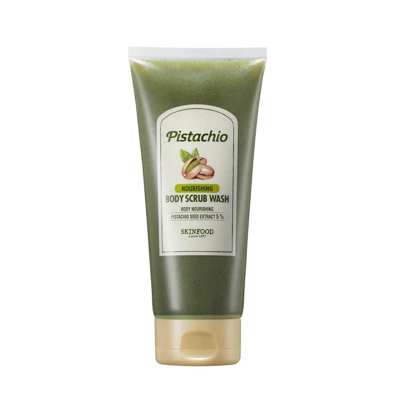 Sữa tắm tẩy tế bào chết SKINFOOD PISTACHIO NOURISHING BODY SCRUB WASH 200g