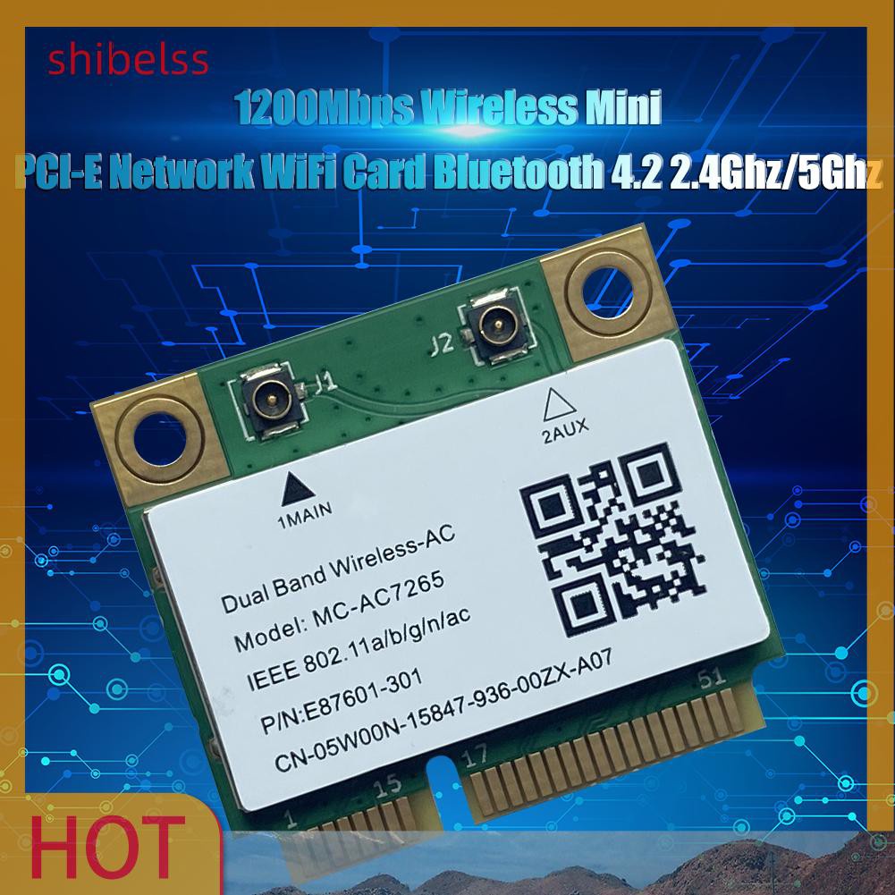 Thẻ Mạng Không Dây Shibelsss 1200mbps Bluetooth 4.2 2.4ghz / 5ghz