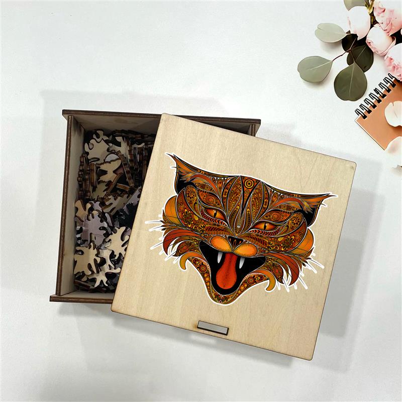Bộ xếp hình gỗ đồ chơi Thegioipuzzle ghép hình puzzle con vật- Con Mèo