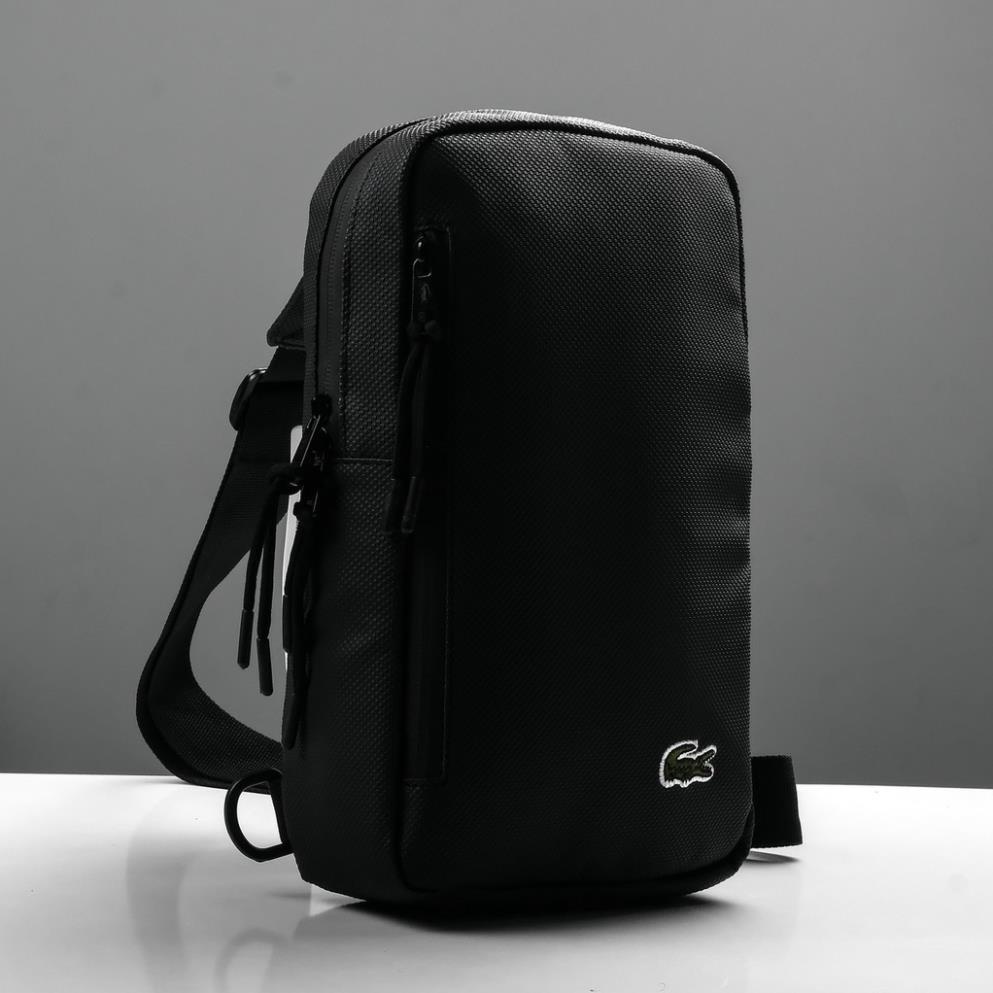 TÚI ĐEO CHÉO NAM CROS BODY LA COSTE 2022 FULL TÚI VẢI L.C • Size | 30cm x 20cm x 8cm  • Chất liệu da si chống nước 100%