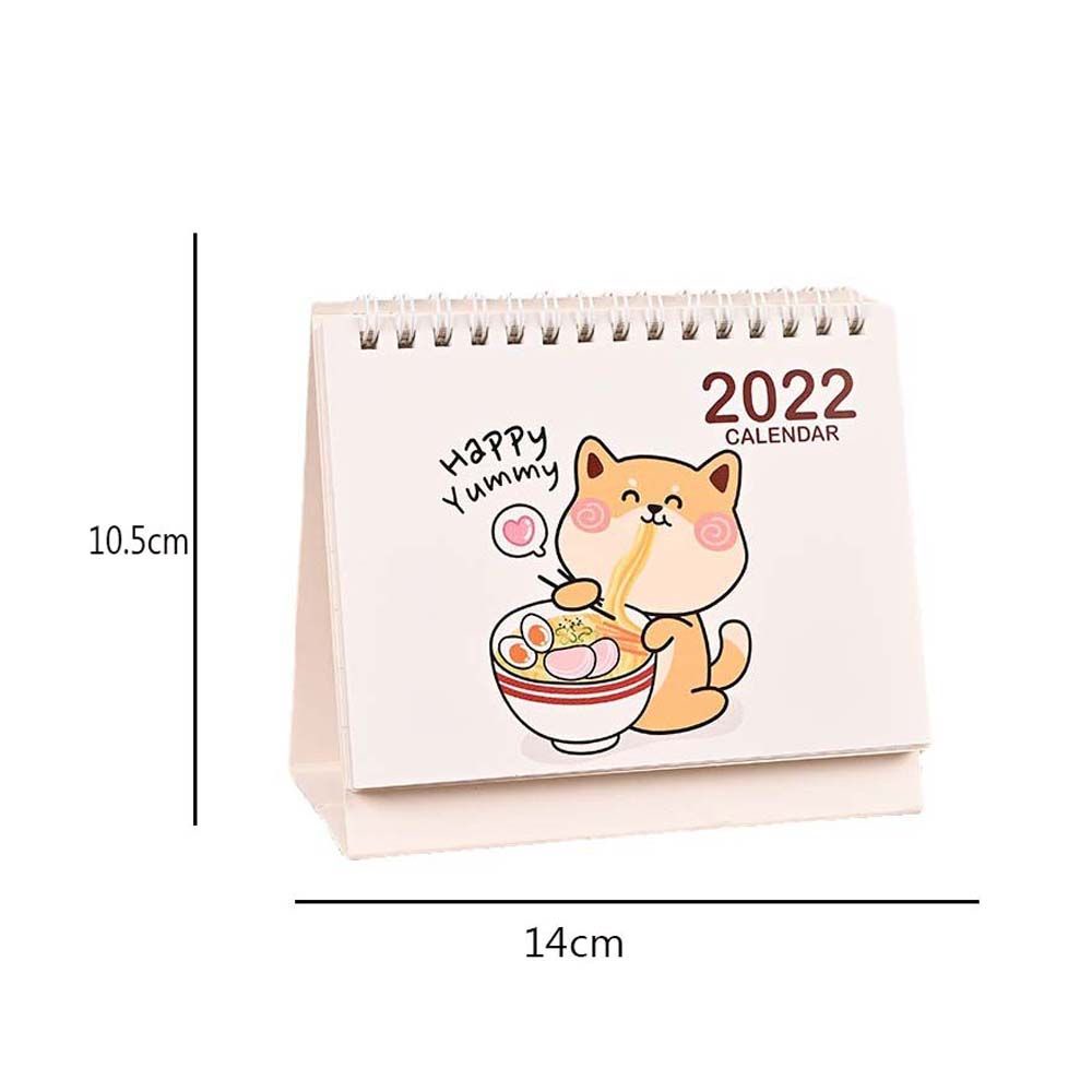 Lịch để bàn năm 2022 họa tiết hoạt hình đáng yêu tiện lợi