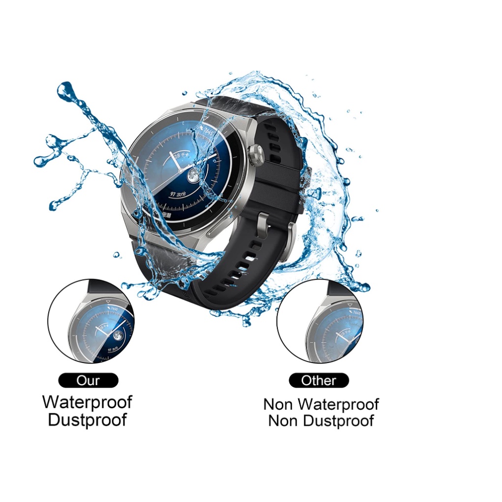 Set 4 Miếng Dán Màn Hình Chống Trầy Cho Huawei Watch GT 3 Pro 46mm 43mm Gt3