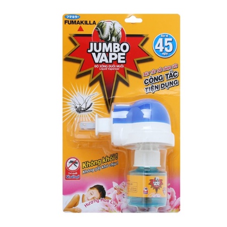 Bộ Máy Xông Đuổi Muỗi Jumbo Vape Hương Hoa Lily