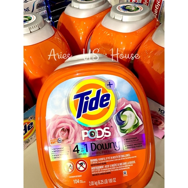 🇺🇸Viên giặt xả Tide Pods 4in1 Downy 104 viên🇺🇸