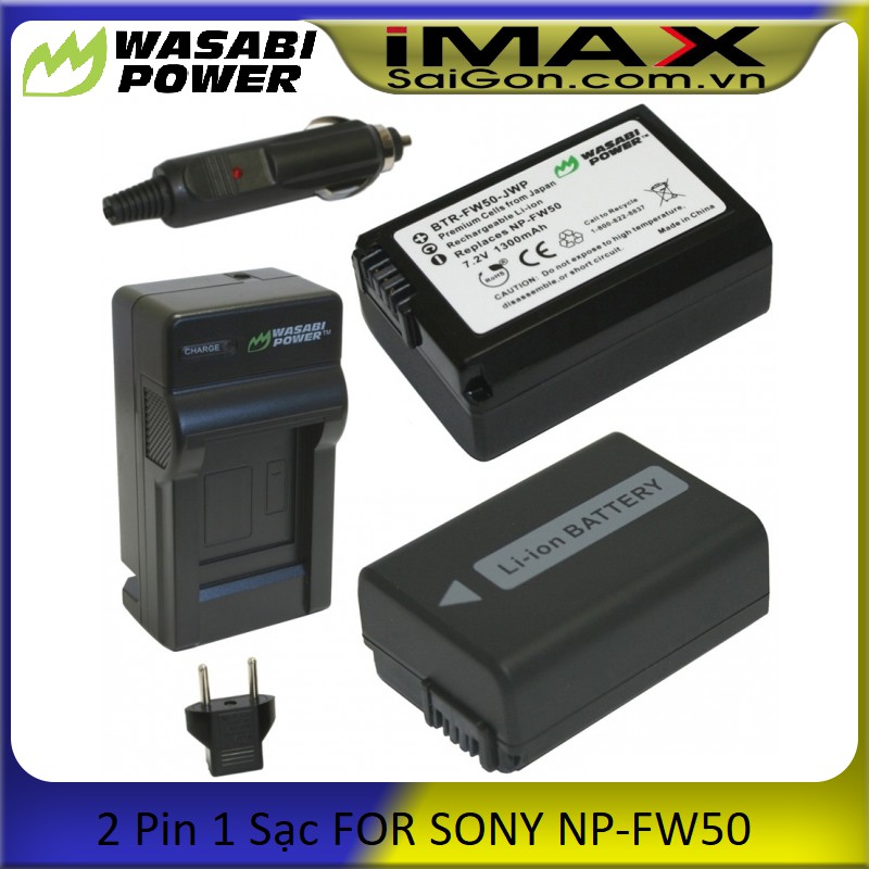 PIN SẠC WASABI FOR FOR SONY NP-FW50