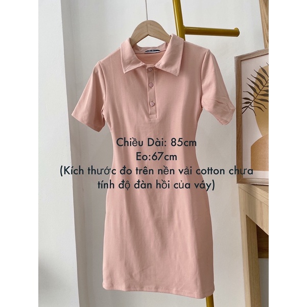 Đầm Thun Polo Trơn Cộc Tay Dáng Body , Hàng Quảng Châu, Hottrend 2021 [ẢNH THẬT] | BigBuy360 - bigbuy360.vn