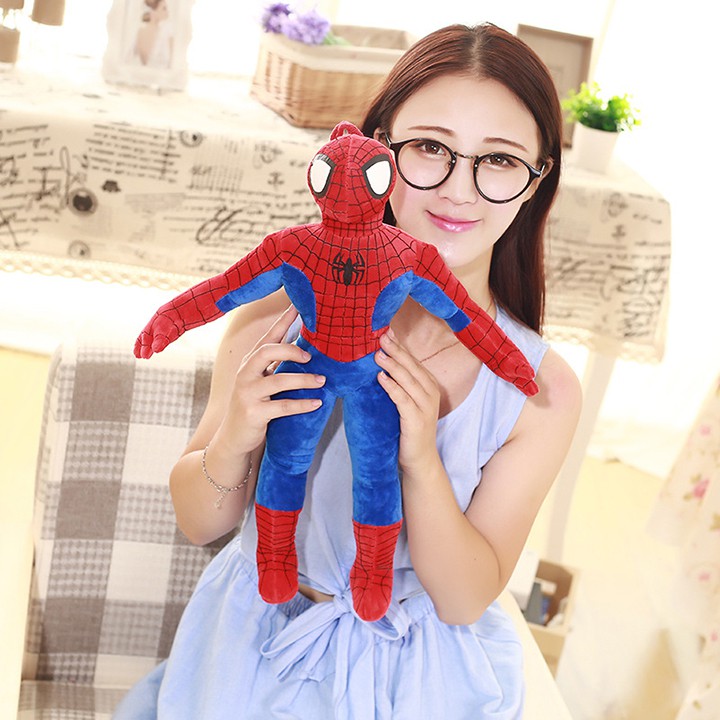 [Hoàn 30K Xu Shopee] Gối Ôm Gấu Bông Siêu Nhân Người Nhện kích thước 45cm & 55cm