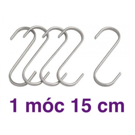 MÓC CHỮ S INOX 15 CM