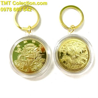 Móc khóa xu Con Rồng, trang trí chìa khóa, tăng thêm tính thẩm mỹ, mang lại may mắn -TMT Collection - SP000416