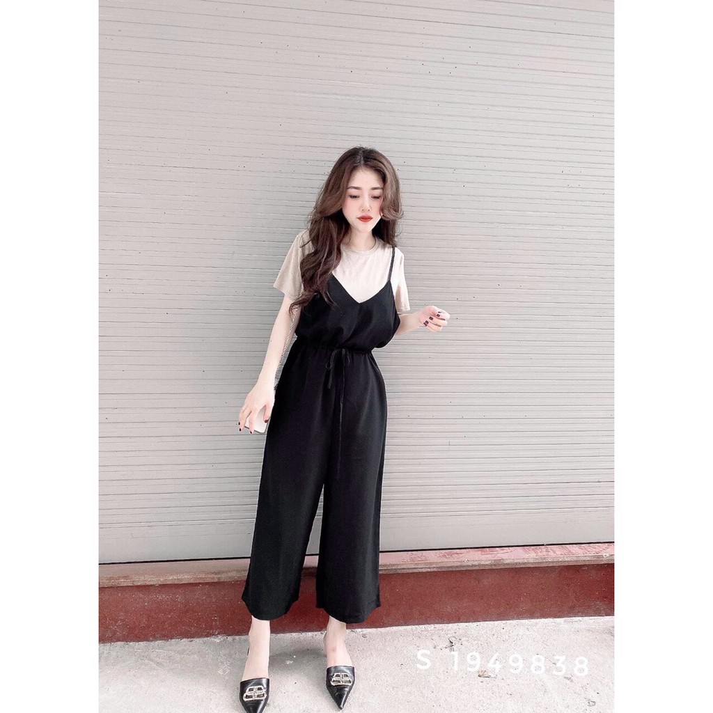 Sét yếm áo tay ngắn thanh lịch TTSA0247