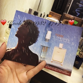 Vial 2ml nước hoa nam terre d' hermes edt