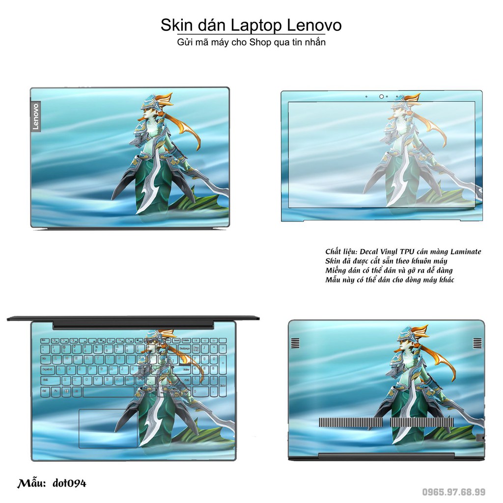 Skin dán Laptop Lenovo in hình Dota 2 nhiều mẫu 16 (inbox mã máy cho Shop)