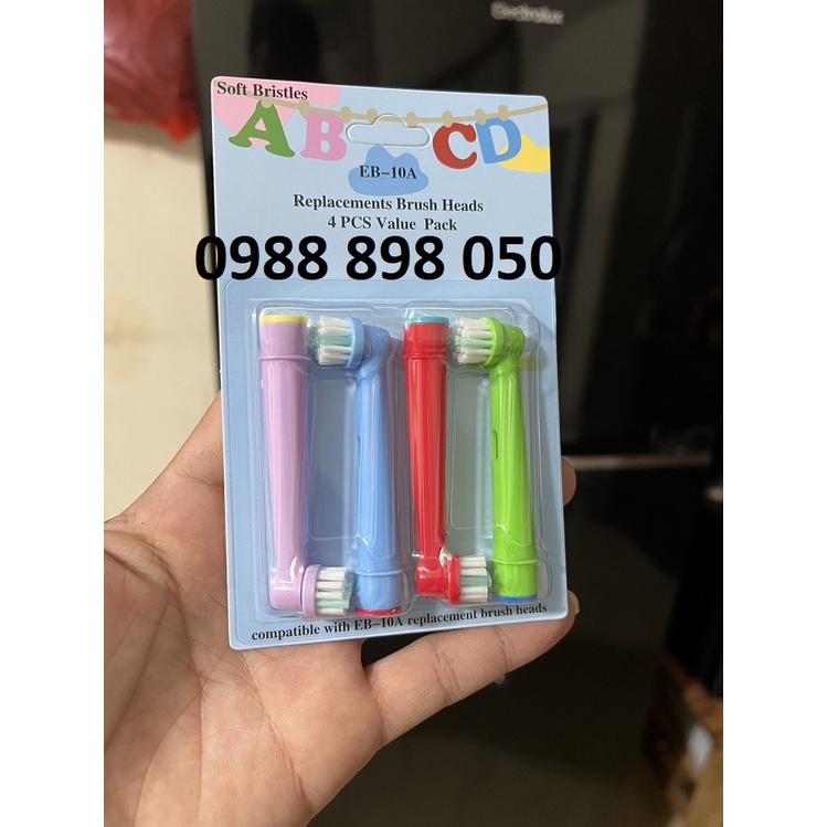Đầu bàn chải thay thế braun oral b trẻ em, đầu bàn chải điện trẻ em thay thế oral b ,đầu bàn chải điện