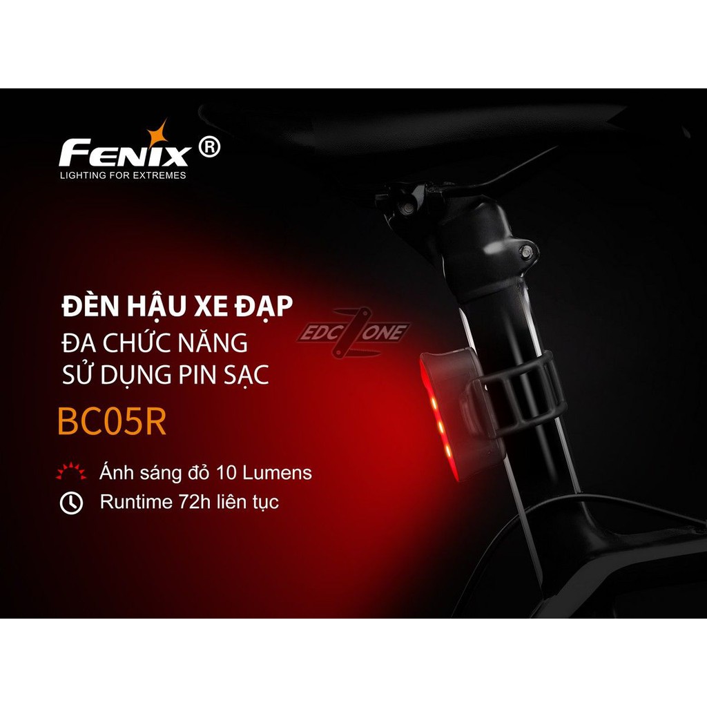 CHÍNH HÃNG FENIX - Đèn pin xe đạp BC05R - 10 Lumens