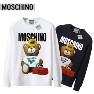 Áo Hoodie Dài Tay Chất Liệu Cotton In Hình Gấu Moschino Dành Cho Cả Nam Và Nữ