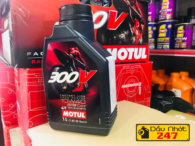 Dầu nhớt Motul 300v 4T 10w40 (tem 1 lớp) 1L 1L1 1L2 1L3 1L4