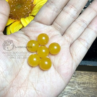 Nguyên liệu mã não vàng 10mm