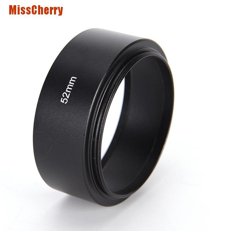 Tấm Che Nắng 52mm Bằng Hợp Kim Nhôm Cao Cấp Cho Canon Nikon