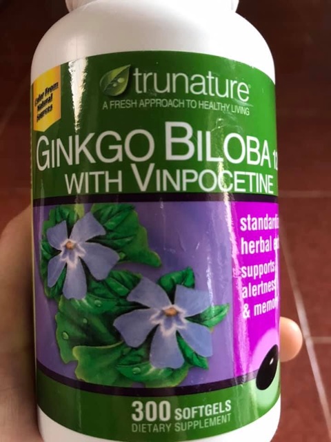 Viên Uống Bổ Não Trunature Ginkgo Biloba With Vinpocetine