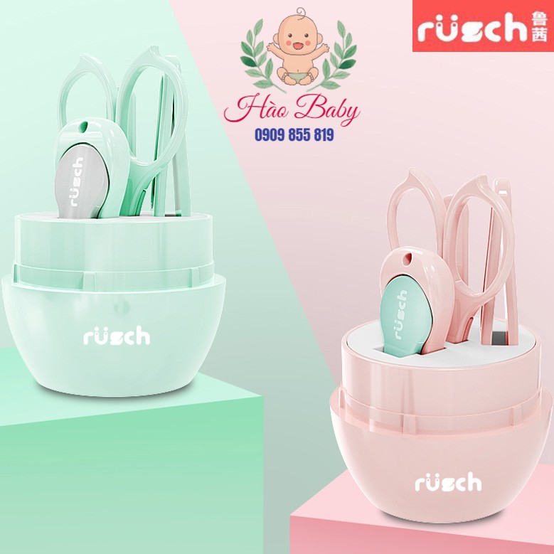 Bộ Dụng Cụ Kềm &amp; Kéo Cắt Móng Tay Rusch Cho Bé