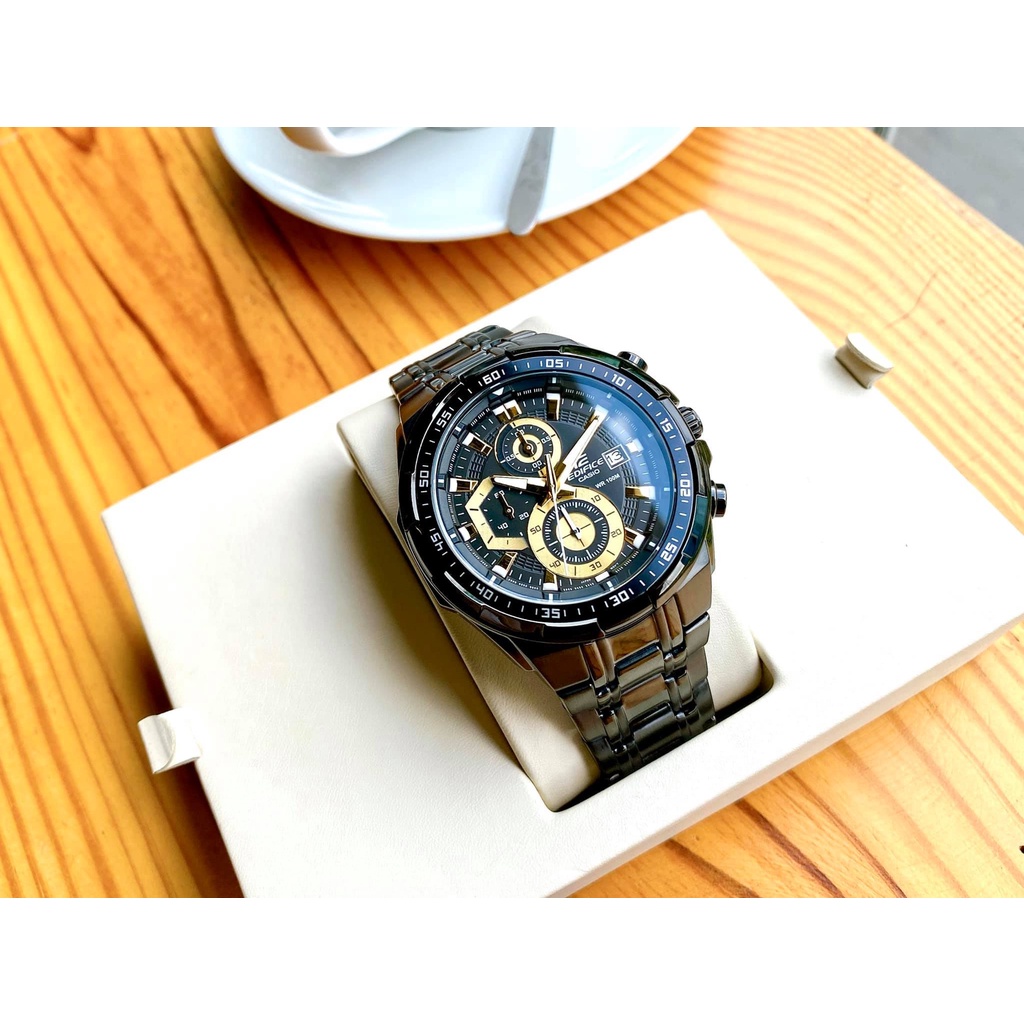 Đồng Hồ Casio Nam Dây Thép Không Ghỉ Chính Hãng EDIFICE EFR-539BK-1AVUDF