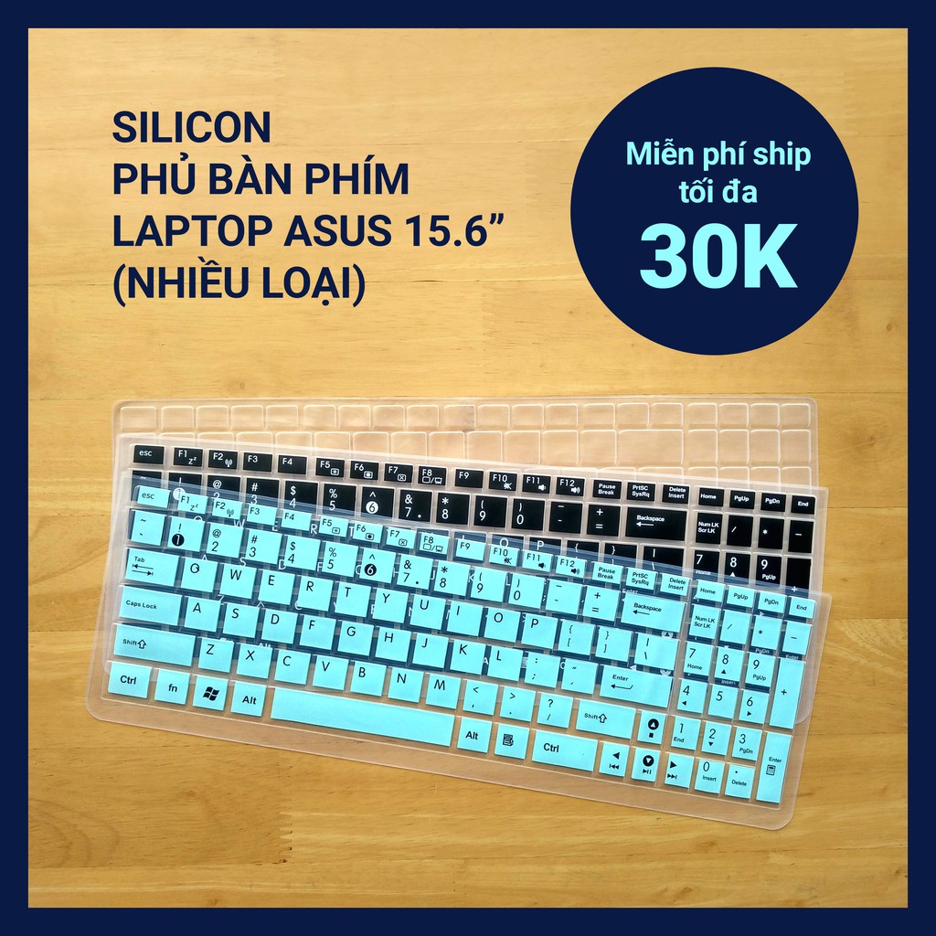 Tấm phủ bàn phím silicon ASUS 15.6" ôm phím (nhiều loại)