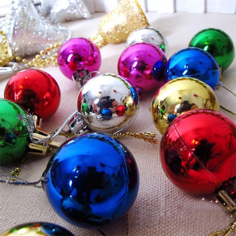 Quả Châu Trang Trí Cây Thông Noel Kích Thước 4cm / 6cm / 8cm