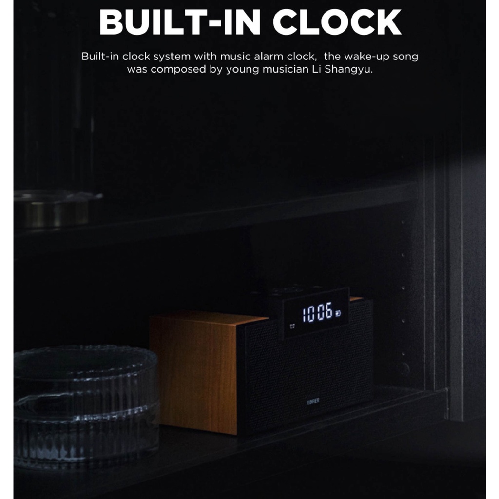 Loa Bluetooth EDIFIER MP260 | Kèm đồng hồ báo thức | Màn hình đèn LED | Công suất lớn | Bảo Hành 12 Tháng