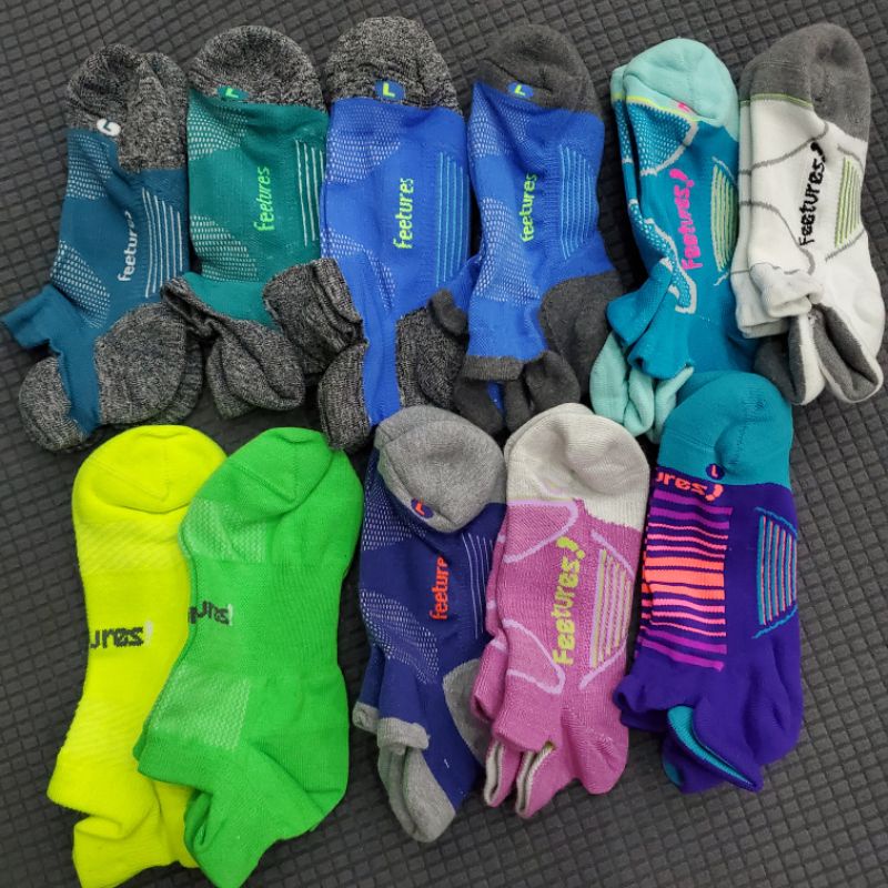 Vớ thể thao Feetures tập gym yoga chạy bộ nhiều màu