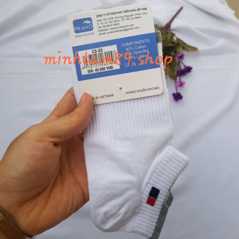 Tất cổ thấp PRANO kháng khuẩn chống hôi chân