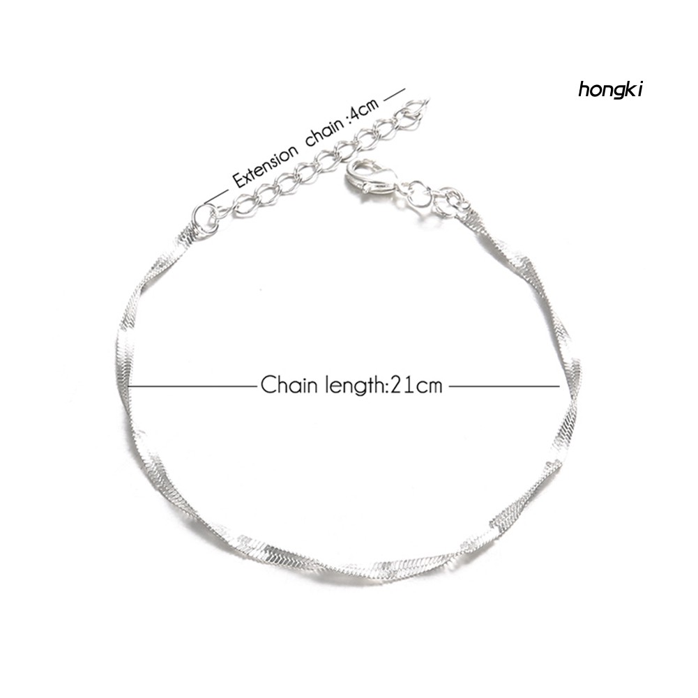 Lắc Chân Hợp Kim Đính Đá Phong Cách Boho Thời Trang Cho Nữ