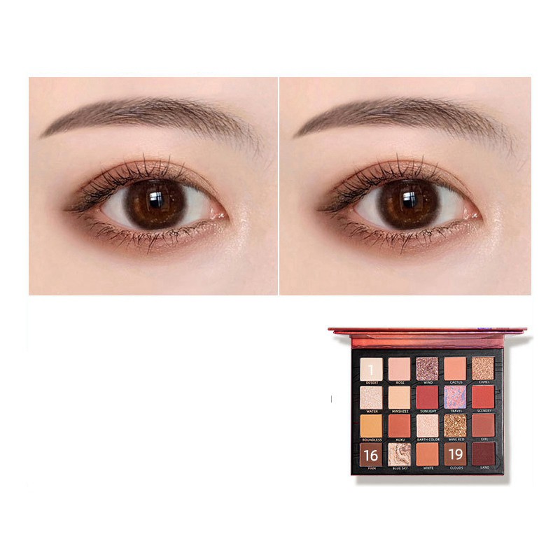 (Hàng Mới Về) Bảng Phấn Mắt Xuxu 20 Màu Tông Lì Và Kim Tuyến Lấp Lánh | BigBuy360 - bigbuy360.vn