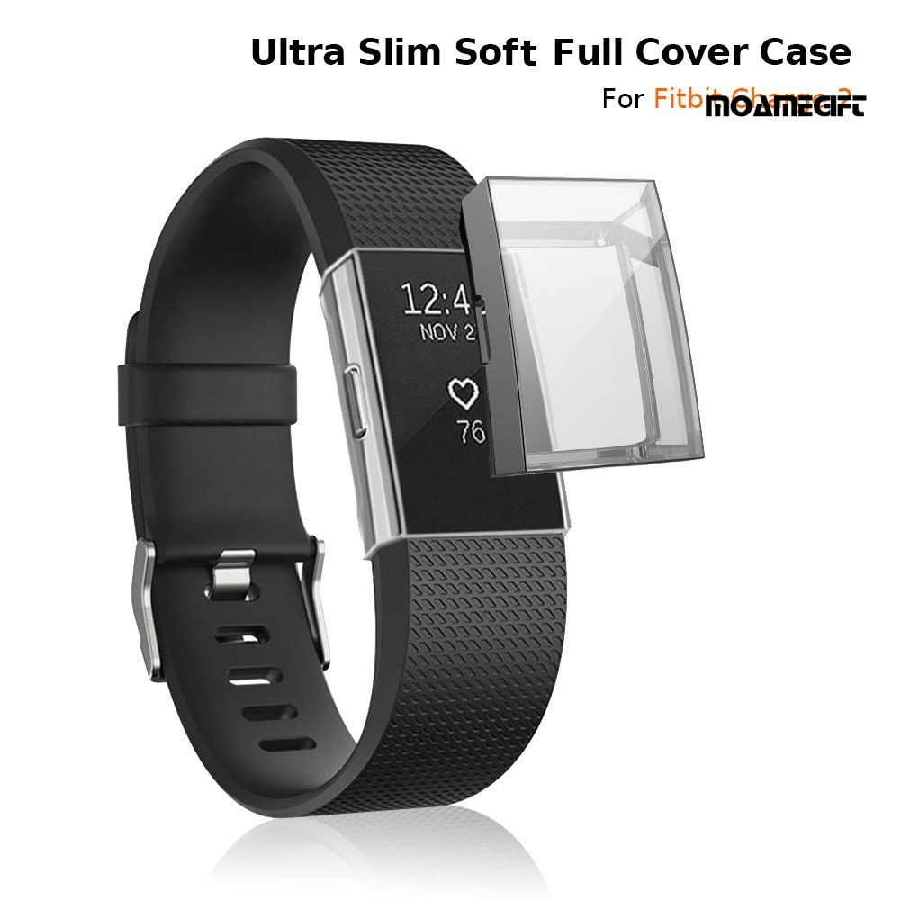 Vỏ Tpu Mềm Siêu Mỏng Bảo Vệ Màn Hình Đồng Hồ Thông Minh Fitbit Charge 2