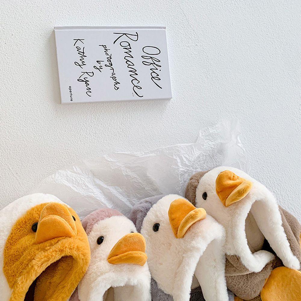 Fisher1 Mũ Lưỡi Trai Hình Chim Cánh Cụt Bằng Lông Nhung Màu Trơn Kèm Khăn Choàng Thời Trang Hàn Quốc Độ