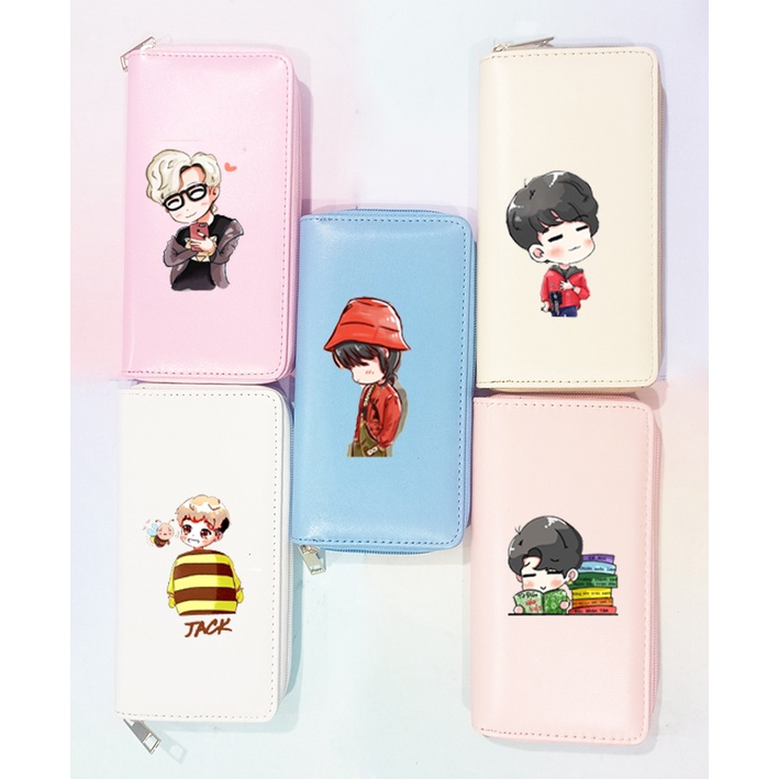 Ví jack VBI24 ví dài j97 thần tượng chibi kpop hoạt hình cute dễ thương