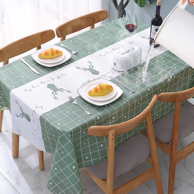 ❌LOẠI DÀY❌ khăn thảm trải bàn nhựa PVC chống thấm nước, Tấm Decor Tường, Thảm Trải Picnic 88107 siêu thị 24/7