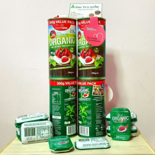 ĐƯỜNG CỎ NGỌT HỮU CƠ STEVIA - ÚC - quà biếu/ quà tặng lễ tết/ quà sức khỏe ( dành cho người tiểu đường/ăn kiêng) | BigBuy360 - bigbuy360.vn