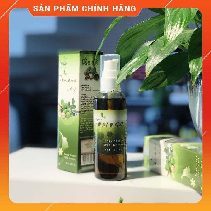 Dầu mù u nguyên chất ⚡FREESHIP⚡ cung cấp độ ẩm cho da căng mịn - Adeva Noni 120 ml