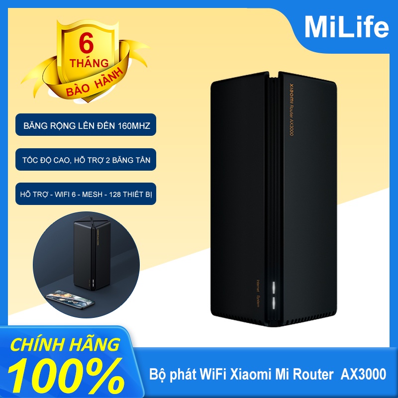 Bộ phát WiFi Xiaomi Mi Router AX1800 | AX3000 Hỗ trợ mesh, WiFi 6, 5 Core