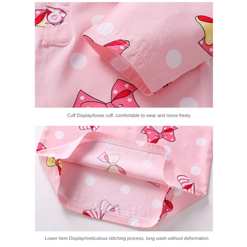 Bộ Đồ Ngủ Bằng Cotton Nhân Tạo In Họa Tiết Hoạt Hình Phong Cách Hàn Quốc Cho Bé Trai Và Gái