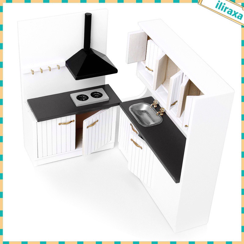 Bộ Đồ Nội Thất Bằng Gỗ Tỉ Lệ 1 / 12 Trang Trí Nhà Búp Bê