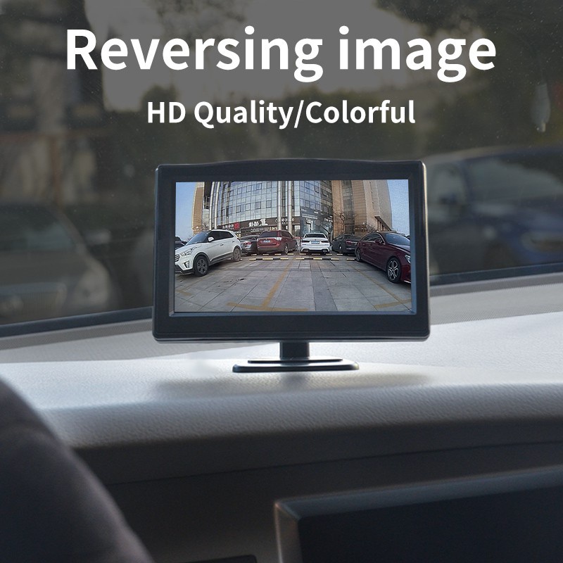4.3inch/5 inch Màn hình LCD  HD kỹ thuật số Xe DVD VCD Màn hình hiển thị hai chiều Camera hiển thị ngược