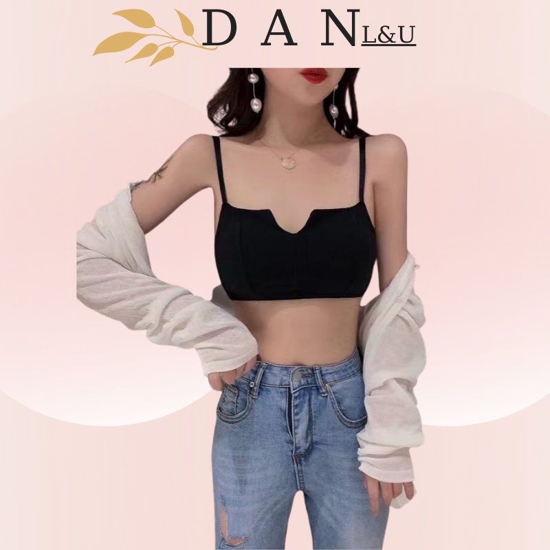 Áo Ngực 2 Dây Cotton DAN L&amp;U Mút Mỏng 2 quây 1805