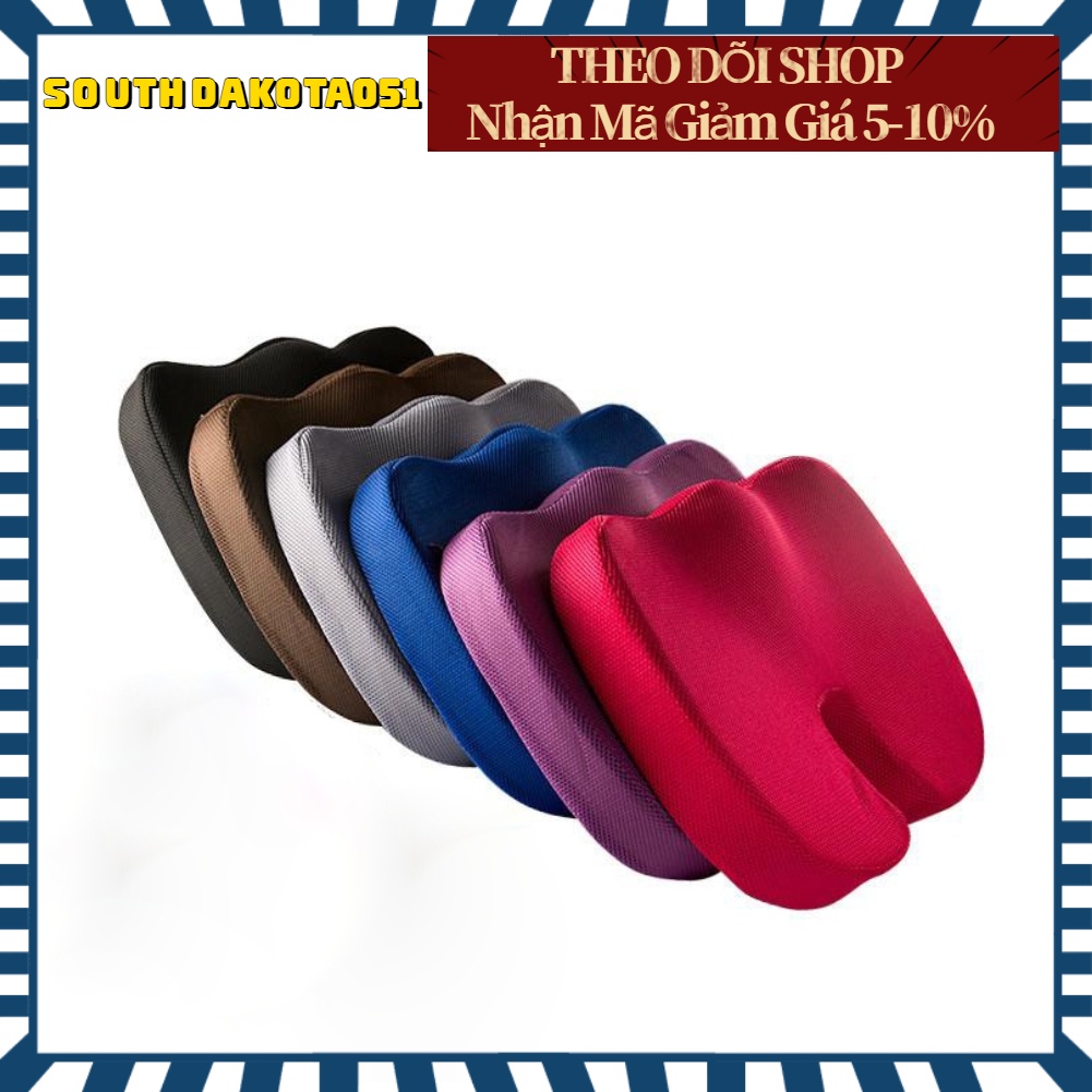 Đệm Ngồi Bệt Gối Lót Ghế Ngồi Memory Foam Chống Đau Lưng Đau Xương Cụt Cho Dân Văn Phòng Lái Xe
