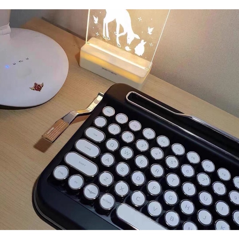 Bàn phím cơ Penna phong cách máy đánh chữ retro, cherry switch chính hãng