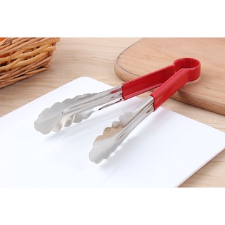 Kẹp gắp đồ nóng, thức ăn inox cán đỏ