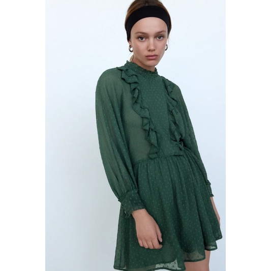 Zara jumpsuit xanh